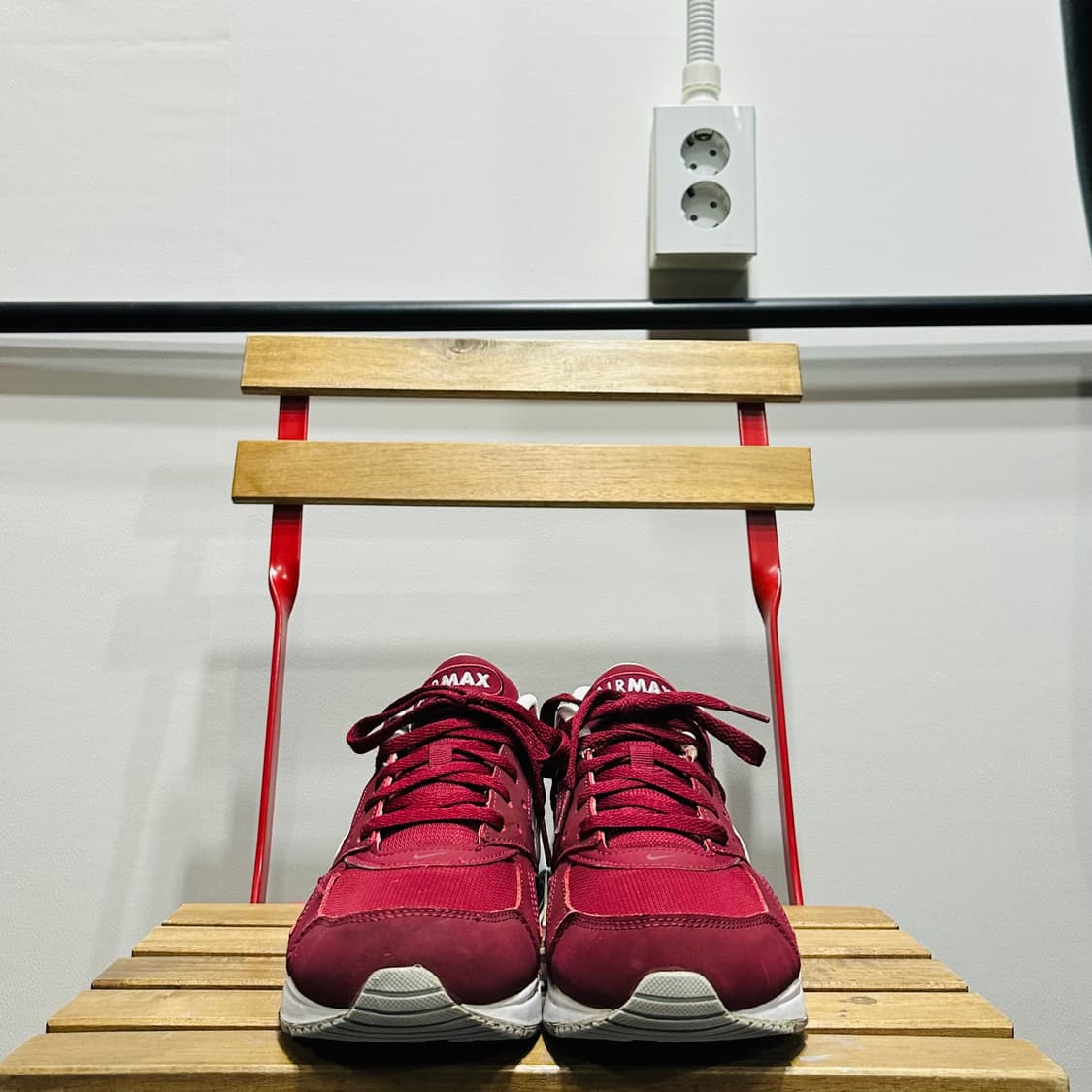 270) 나이키 운동화 남성 남자 신발 에어맥스 SC 버건디 상품이미지2