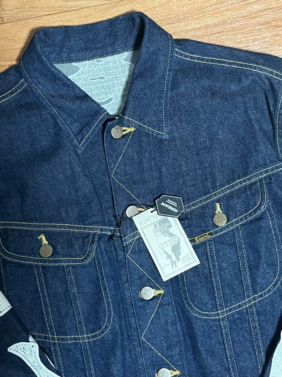 [44]캐피탈 멕시칸 턱시도 본 데님자켓 인디고 상품이미지2