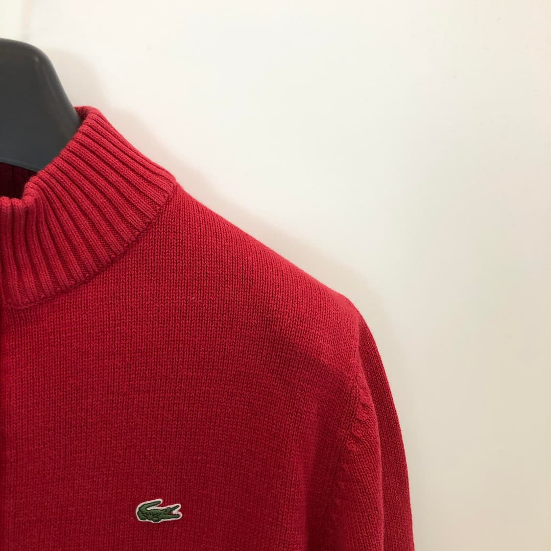 라코스테 코튼혼방 하프집업니트 100 상품이미지2