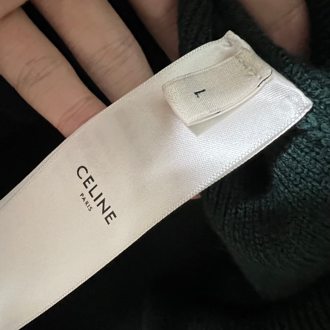 셀린느 CELINE PARIS 니트 백로고 가디건 L 상품이미지5