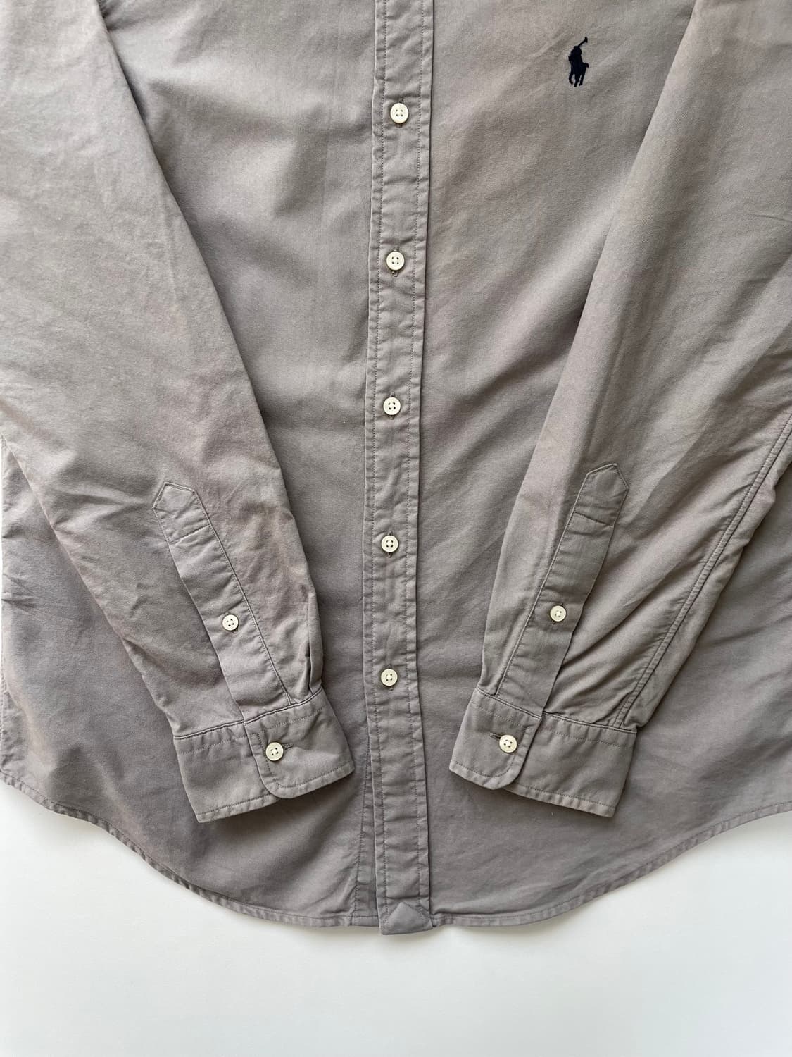 [S] 폴로 랄프로렌 가먼트다이 자수로고 옥스포드 셔츠 QR인증 상품이미지5