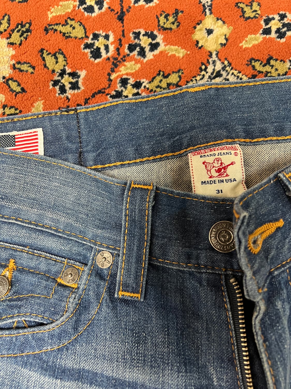 [31] 트루릴리전 부츠컷 데님 팬츠 라이트블루 상품이미지3