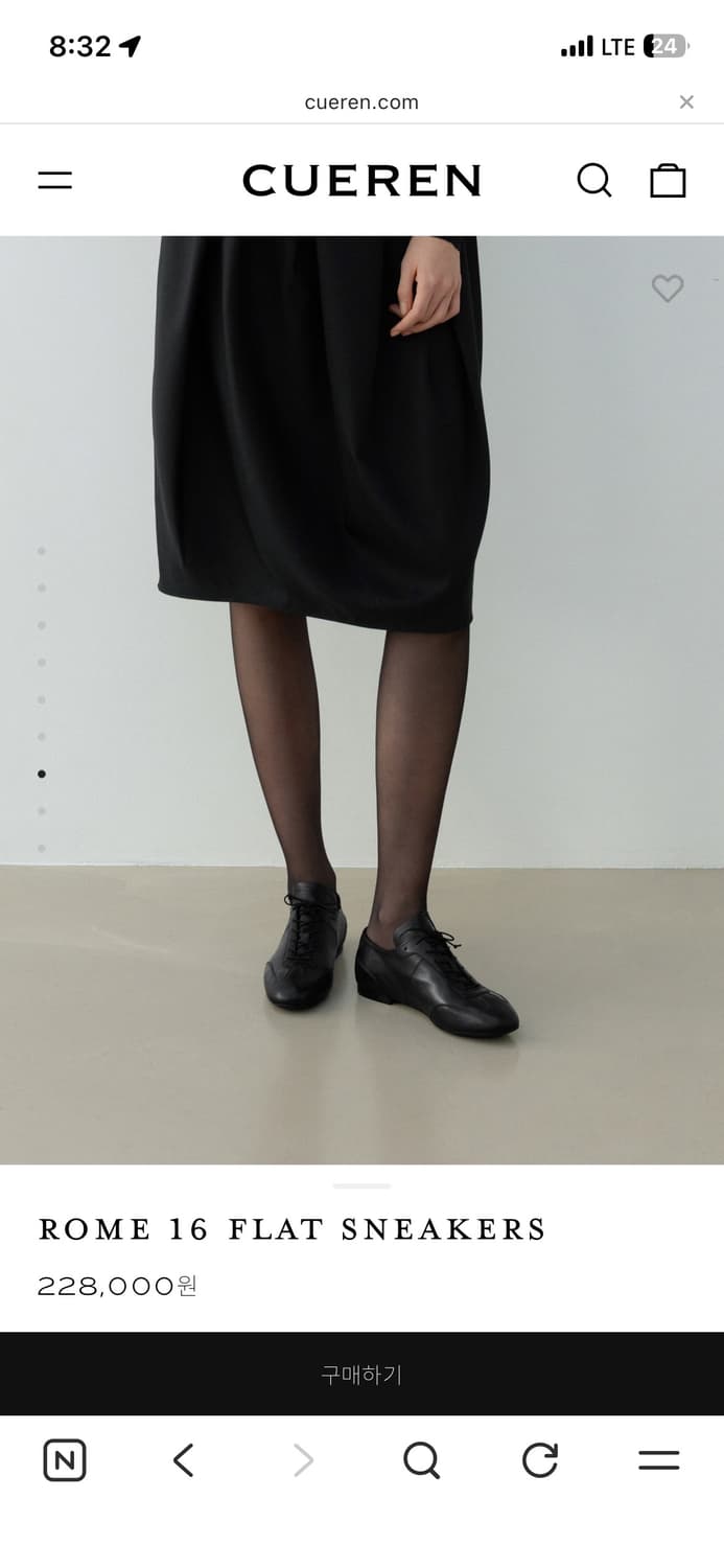 CUEREN(쿠에른)_Rome 16 Flat Sneakers 상품이미지6