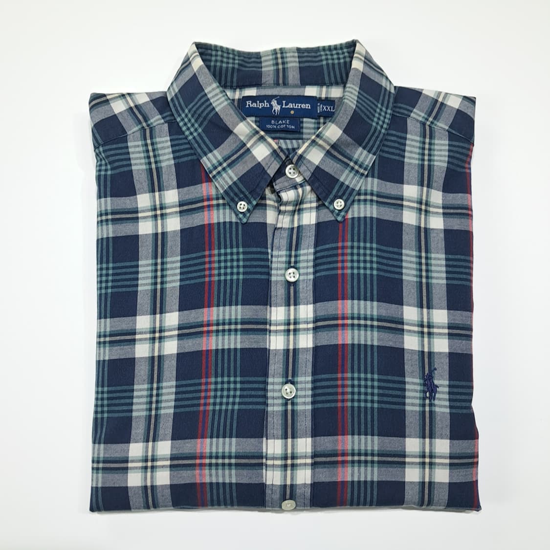 CL687 2XL 폴로 90s 클래식 타탄체크 버튼다운 셔츠 남방 상품이미지7