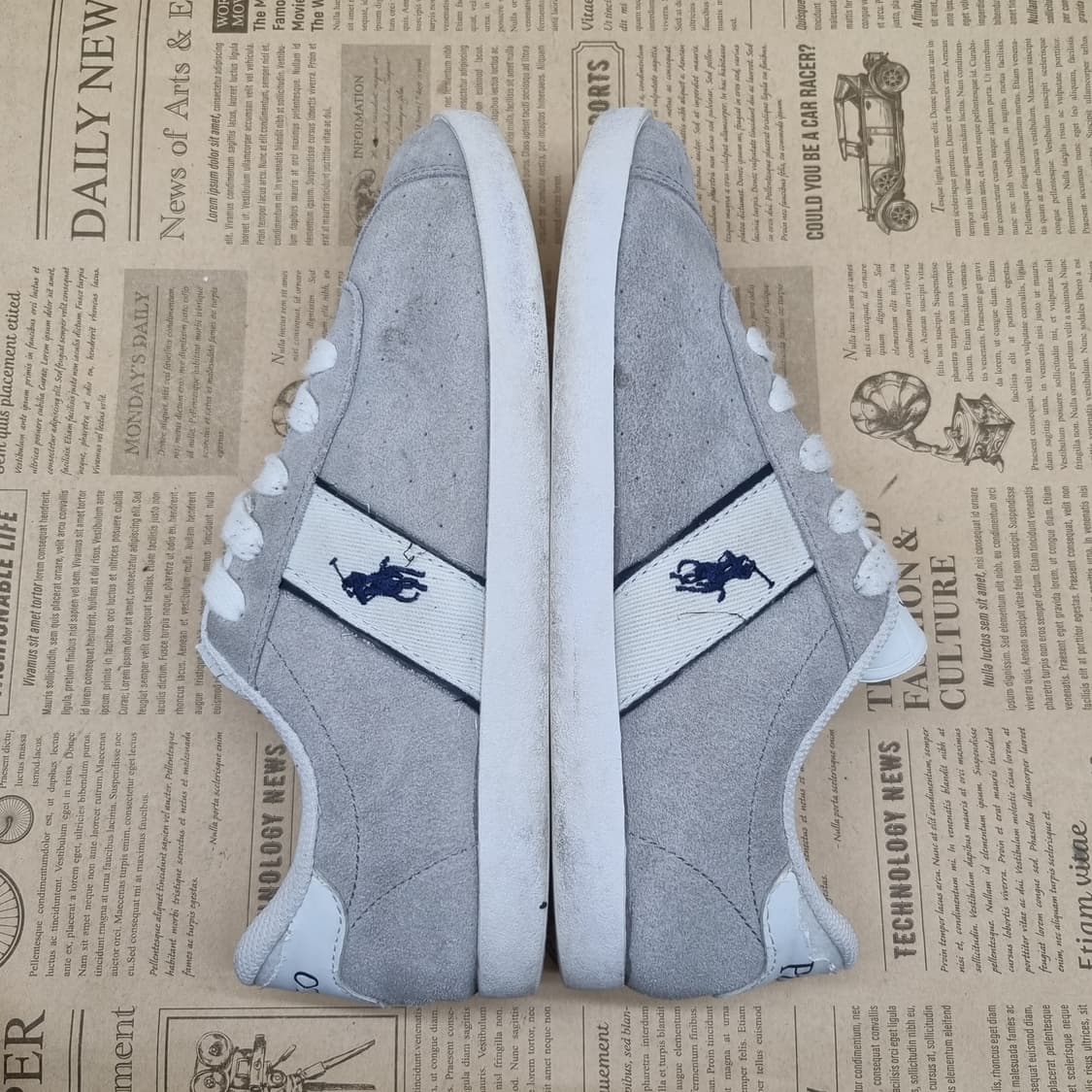 폴로 랄프로렌 스웨이드 스니커즈 240 상품이미지5