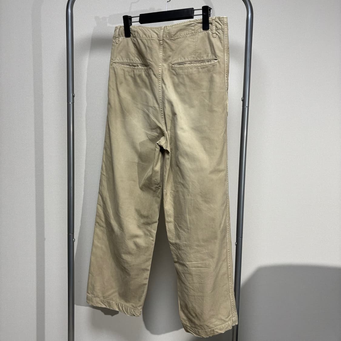 1) visvim 비즈빔 25ss ex 와이드 치노 팬츠 크래쉬 베이지 상품이미지5