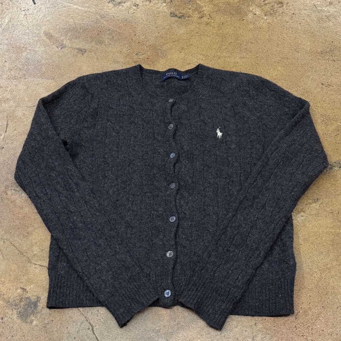 폴로 랄프로렌 딥 그레이 니트 가디건 상품이미지2