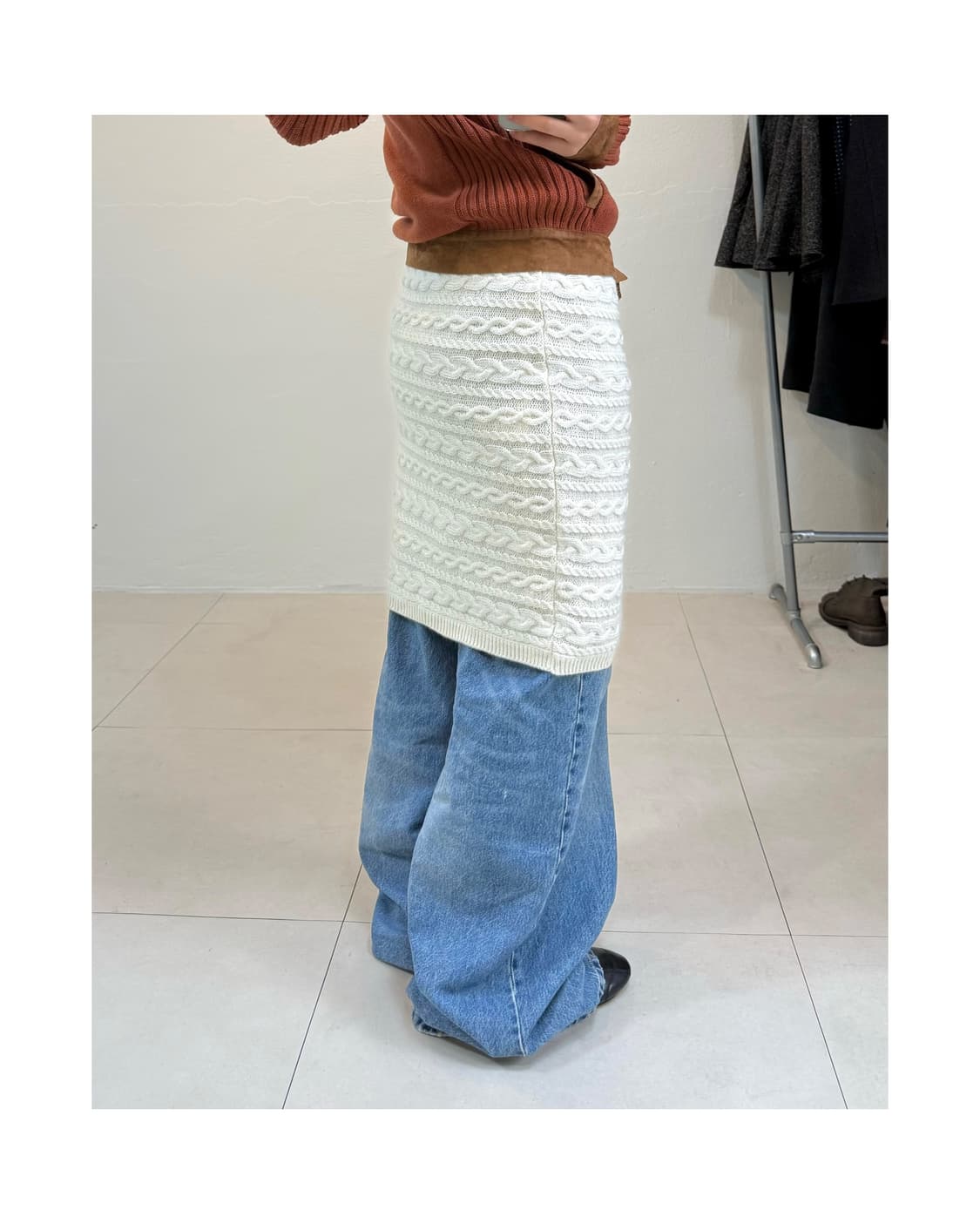 Beams lights 미디 스커트 상품이미지1