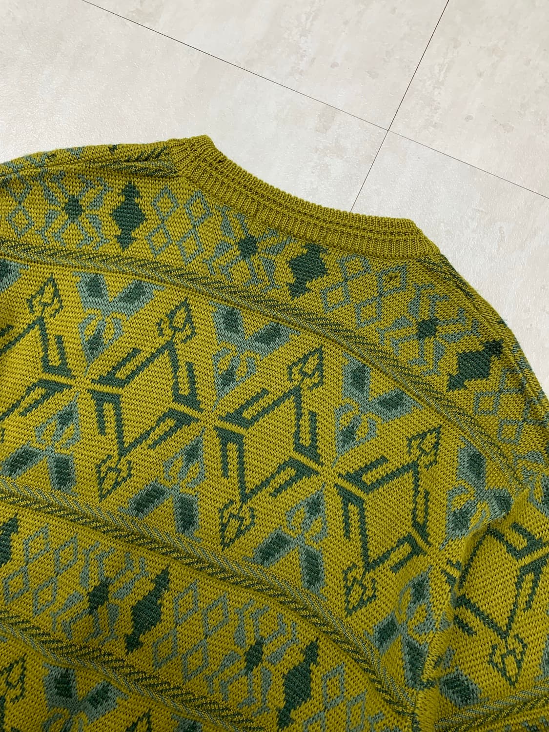 Visavis 카키 패턴 니트 #226 상품이미지6