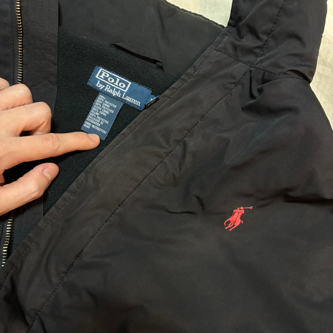 폴로 랄프로렌 블랙 페리자켓 L사이즈 상품이미지3
