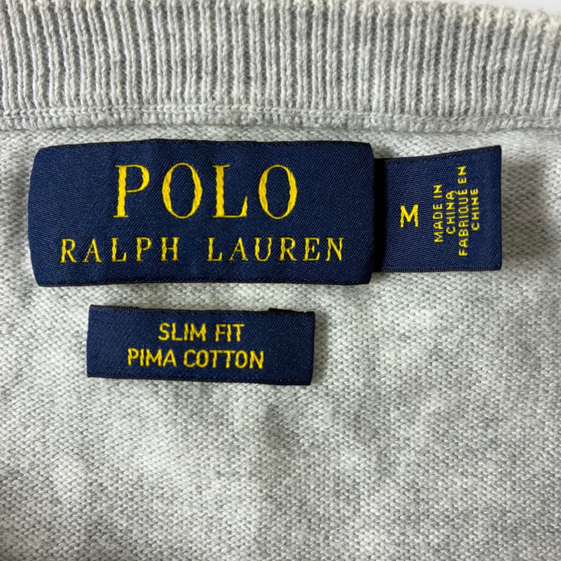 Polo 폴로 랄프로렌 신형 멜란지 라이트 그레이 라운드 니트 상품이미지4