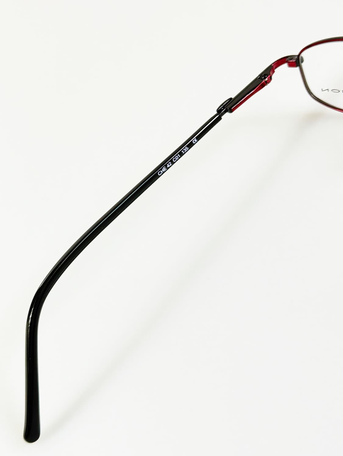 90s CHEVIGNON 블랙메탈 슬림 스퀘어 빈티지 안경 상품이미지7