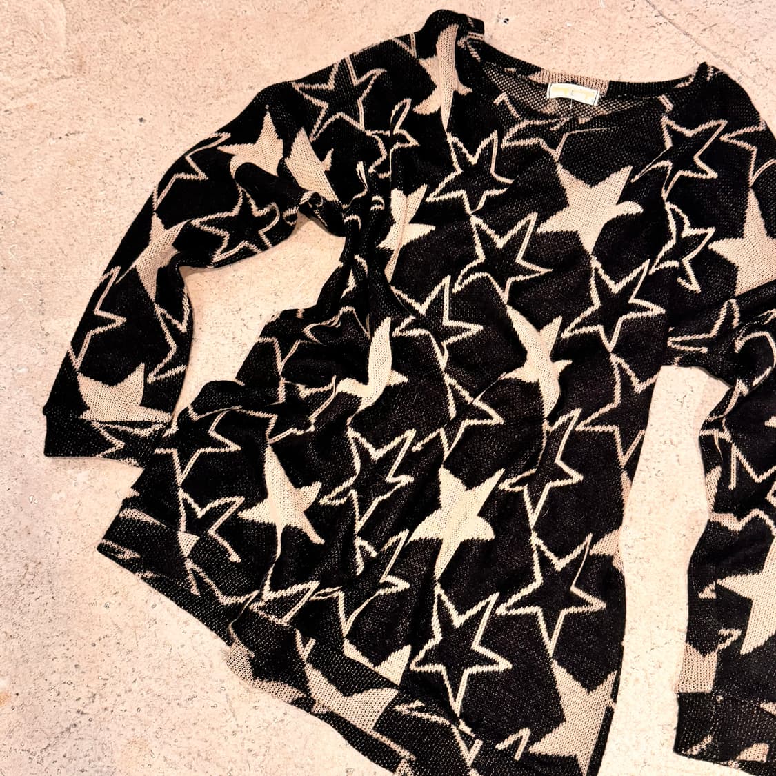 별 패턴 루즈 니트 상품이미지6