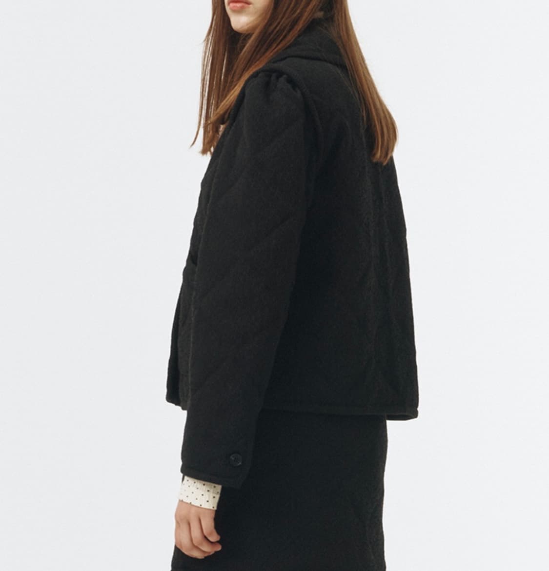 오더먼트 바이 보카바카 플라워 자카드 퀄팅 패딩 상품이미지2