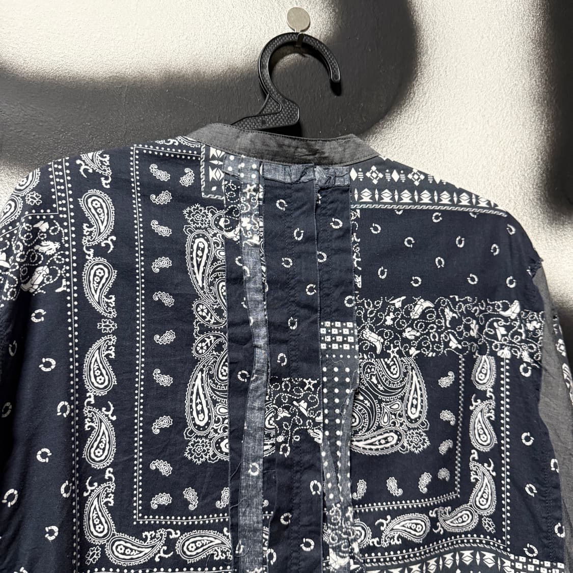 VTG 빈티지 리메이크 페이즐리 패턴 그런지 차이나카라 셔츠 상품이미지5