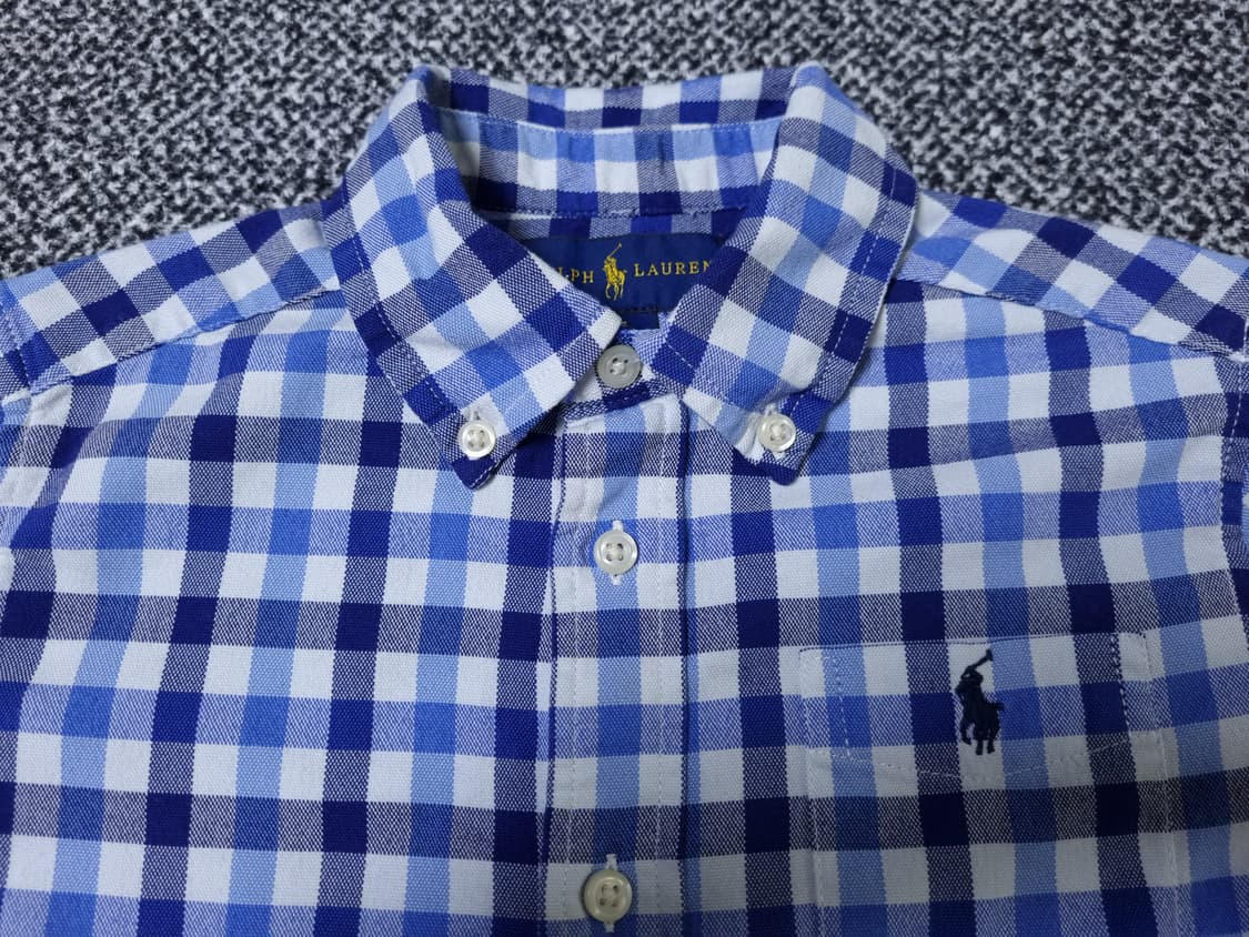 [무료배송][115]폴로 키즈 체크 반팔 셔츠 남방 상품이미지5