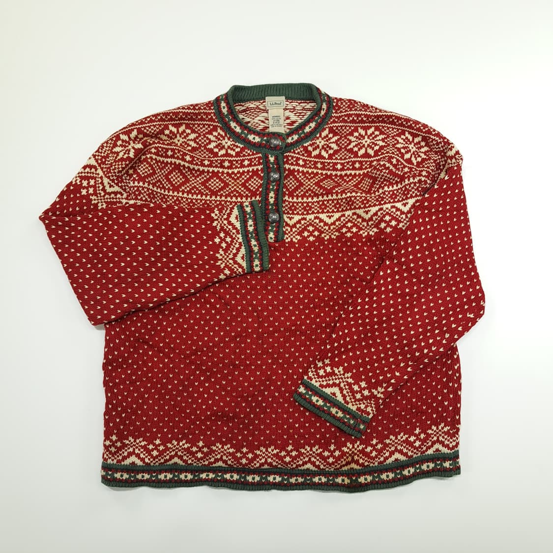 CN896 L 엘엘빈 크리스마스 노르딕 긴팔 니트 스웨터 상품이미지2