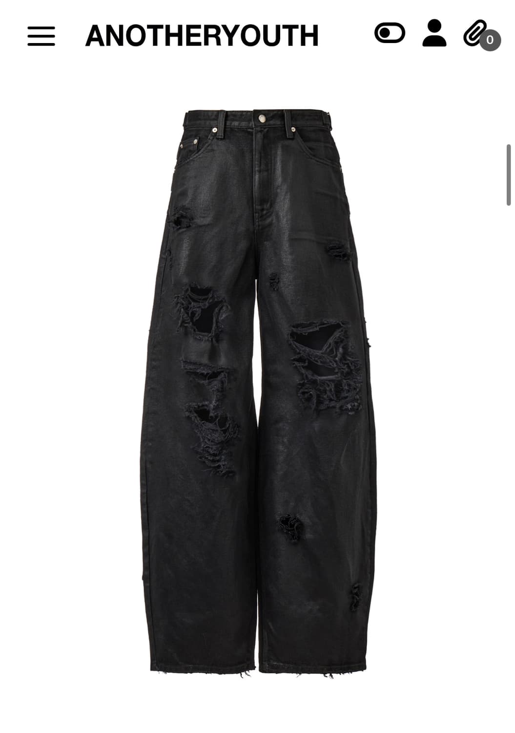 어나더유스 3레이어드 디스트로이드 진[새상품] 상품이미지1