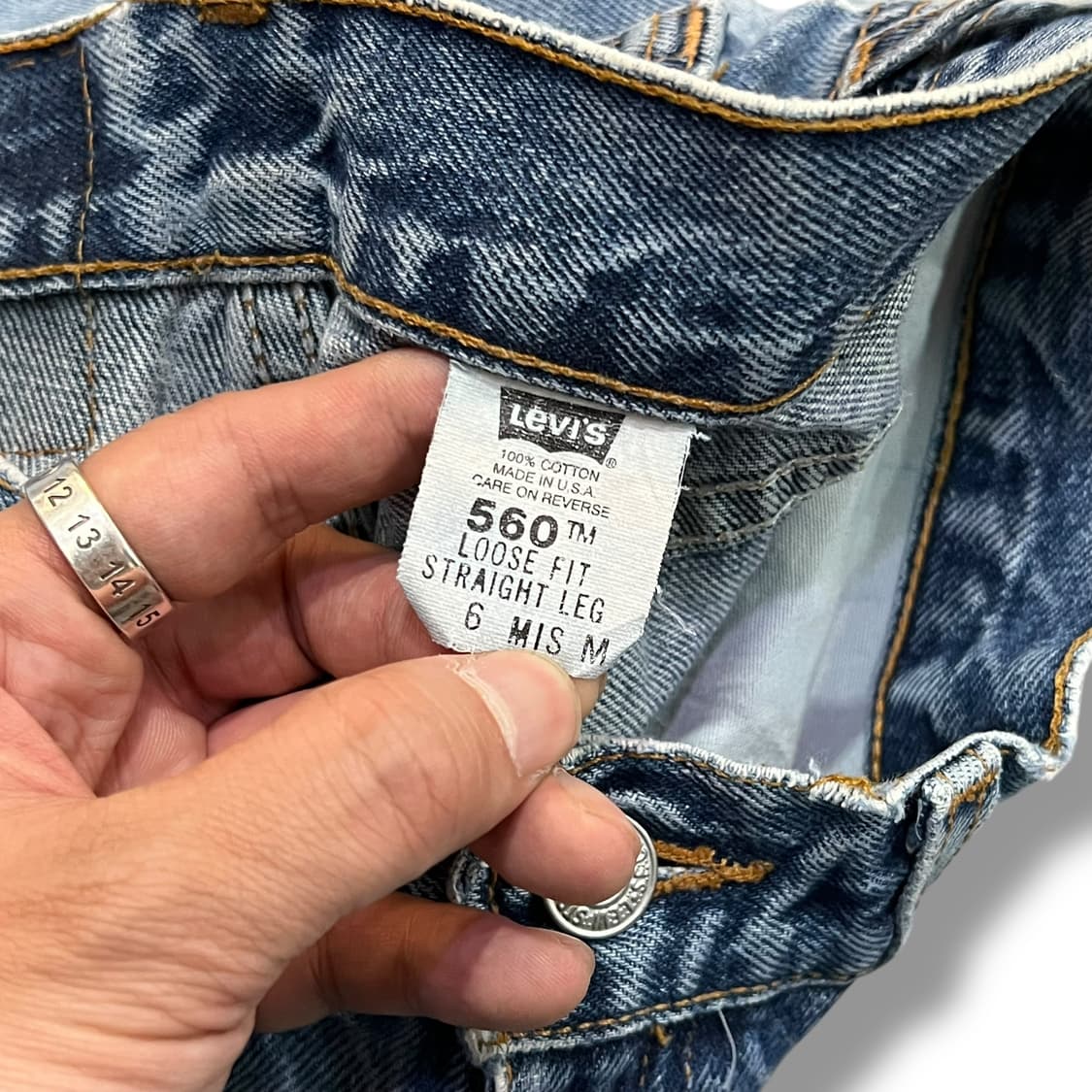  USA 리바이스 560 블랭크탭 데님팬츠 y14146 상품이미지8