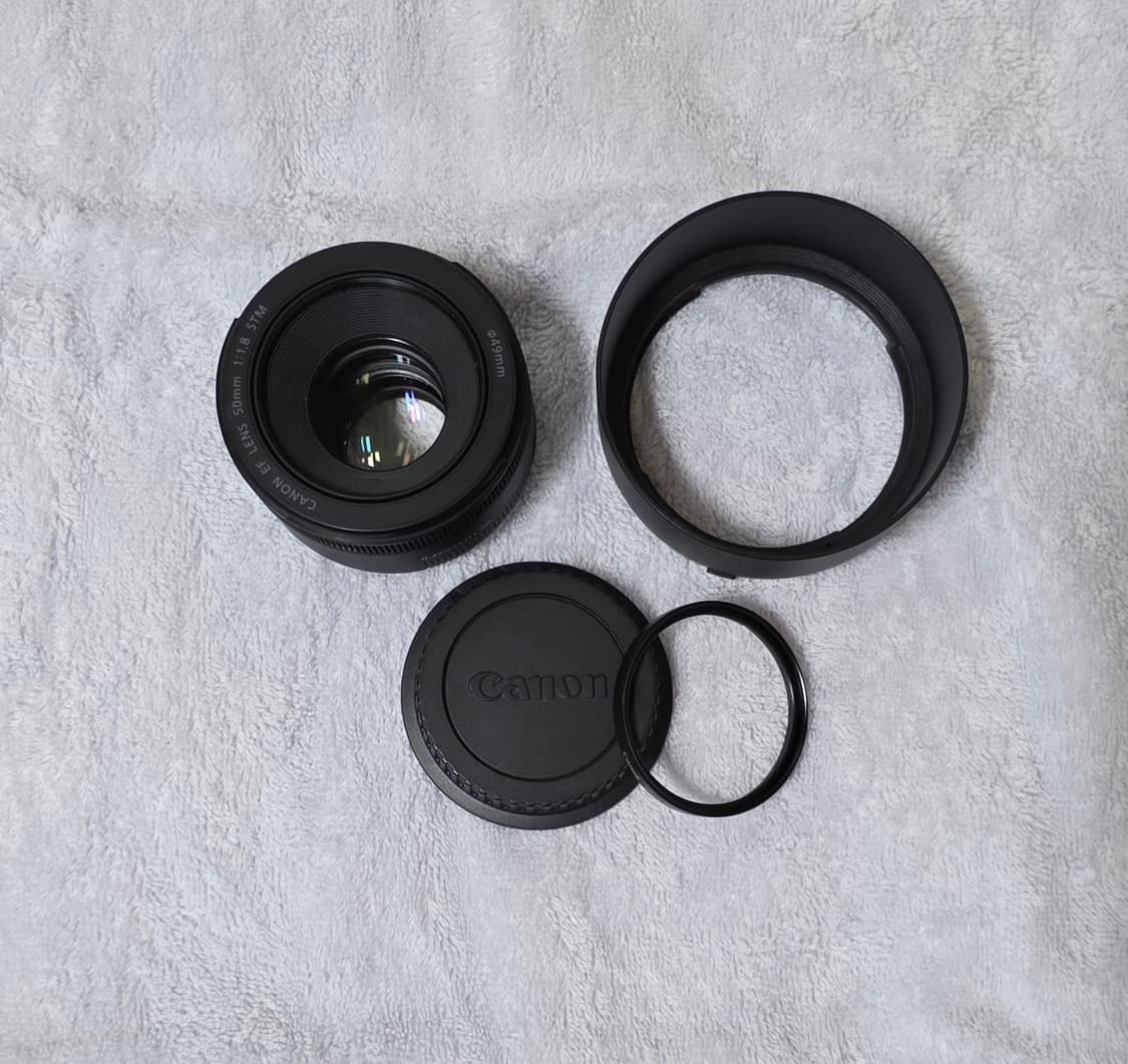 캐논 EF 50mm F1.8 STM 렌즈 팝니다. 상품이미지1