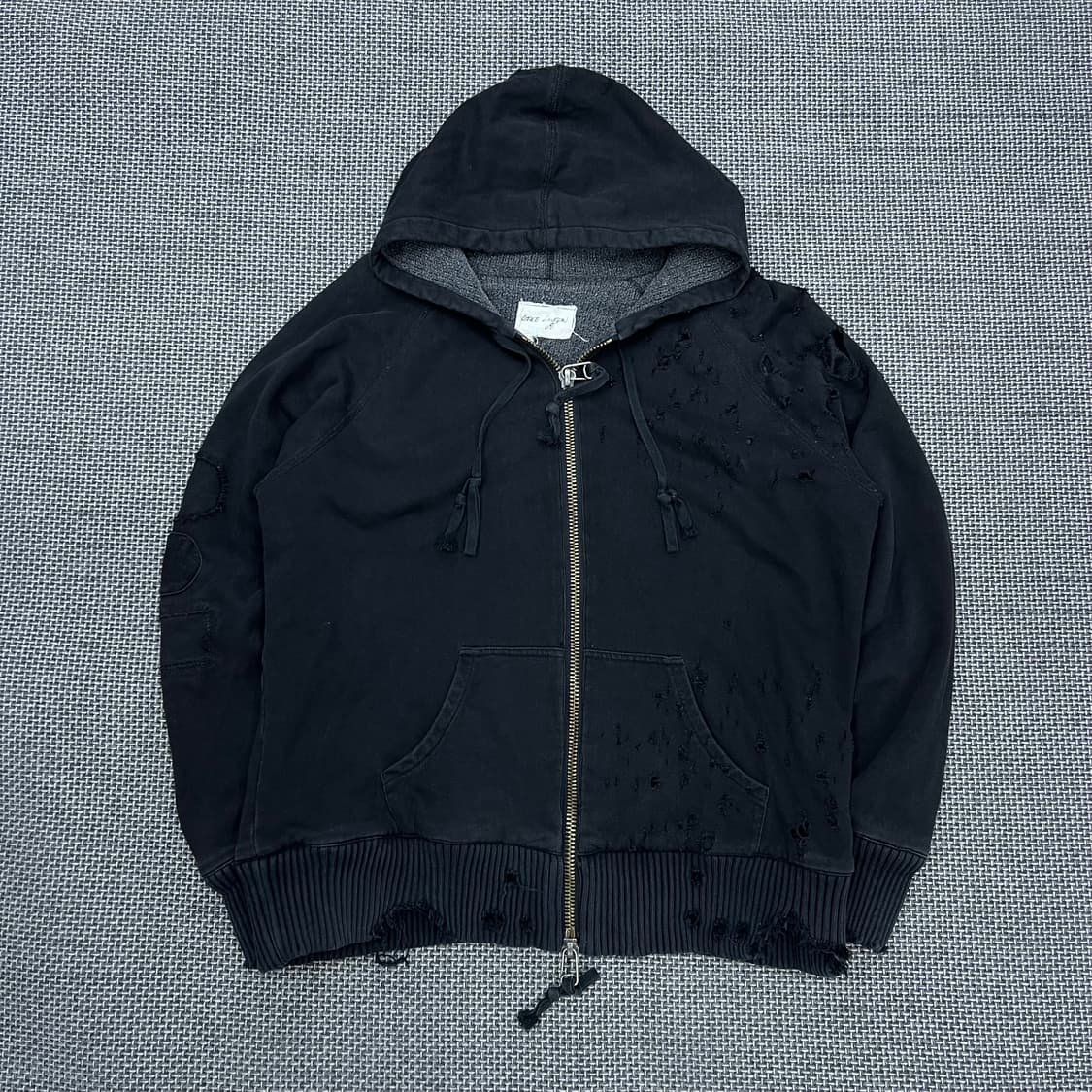 그렉로렌 데미지 후드집업 상품이미지1