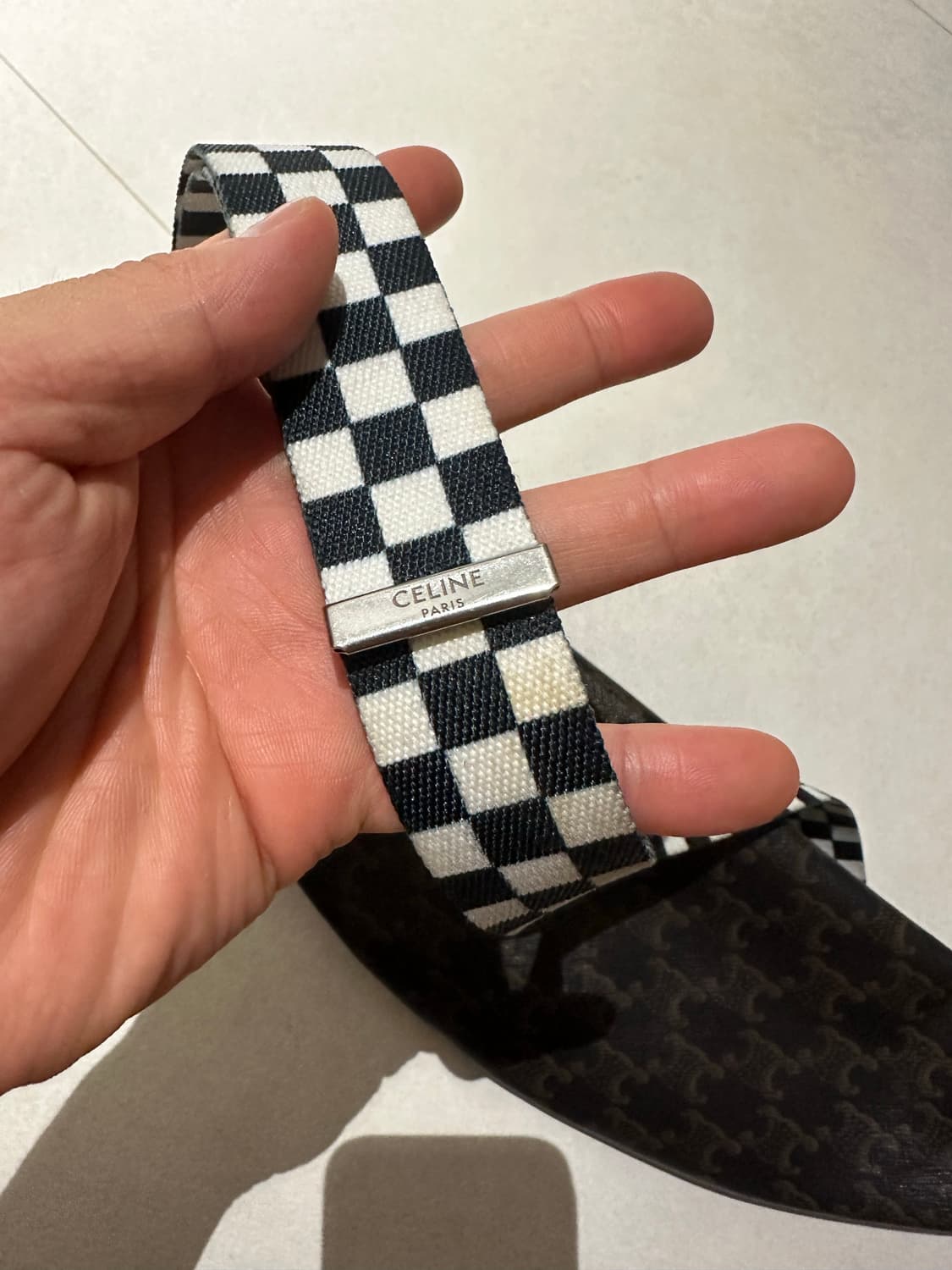 CELINE 셀린 브라운 트리오페 로고 벨트 백 상품이미지8