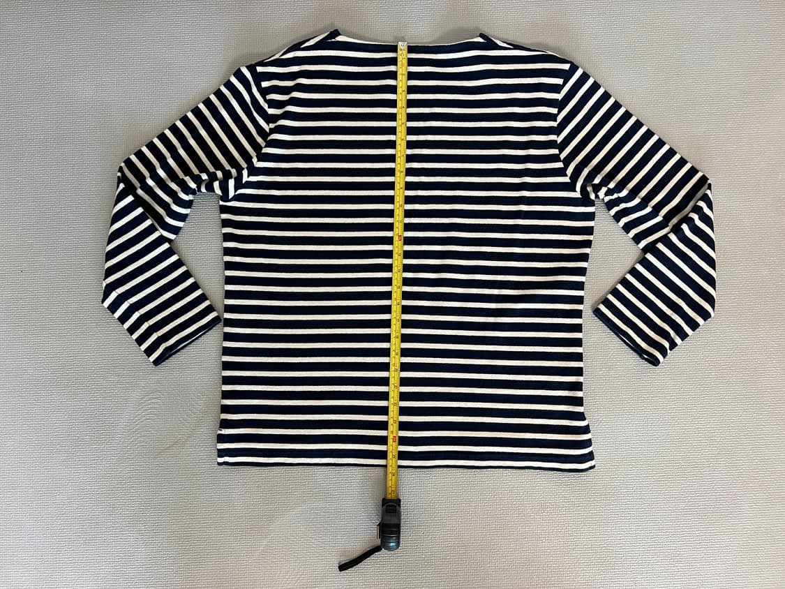 무인양품 긴팔티셔츠(화이트/네이비) XL 상품이미지5