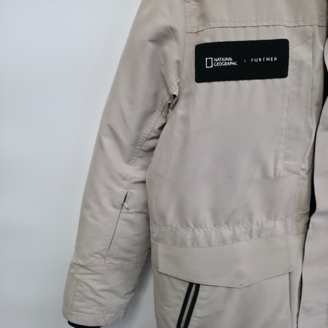 [XL] 내셔널지오그래픽 베이지 유틸리티 패딩 자켓 상품이미지5