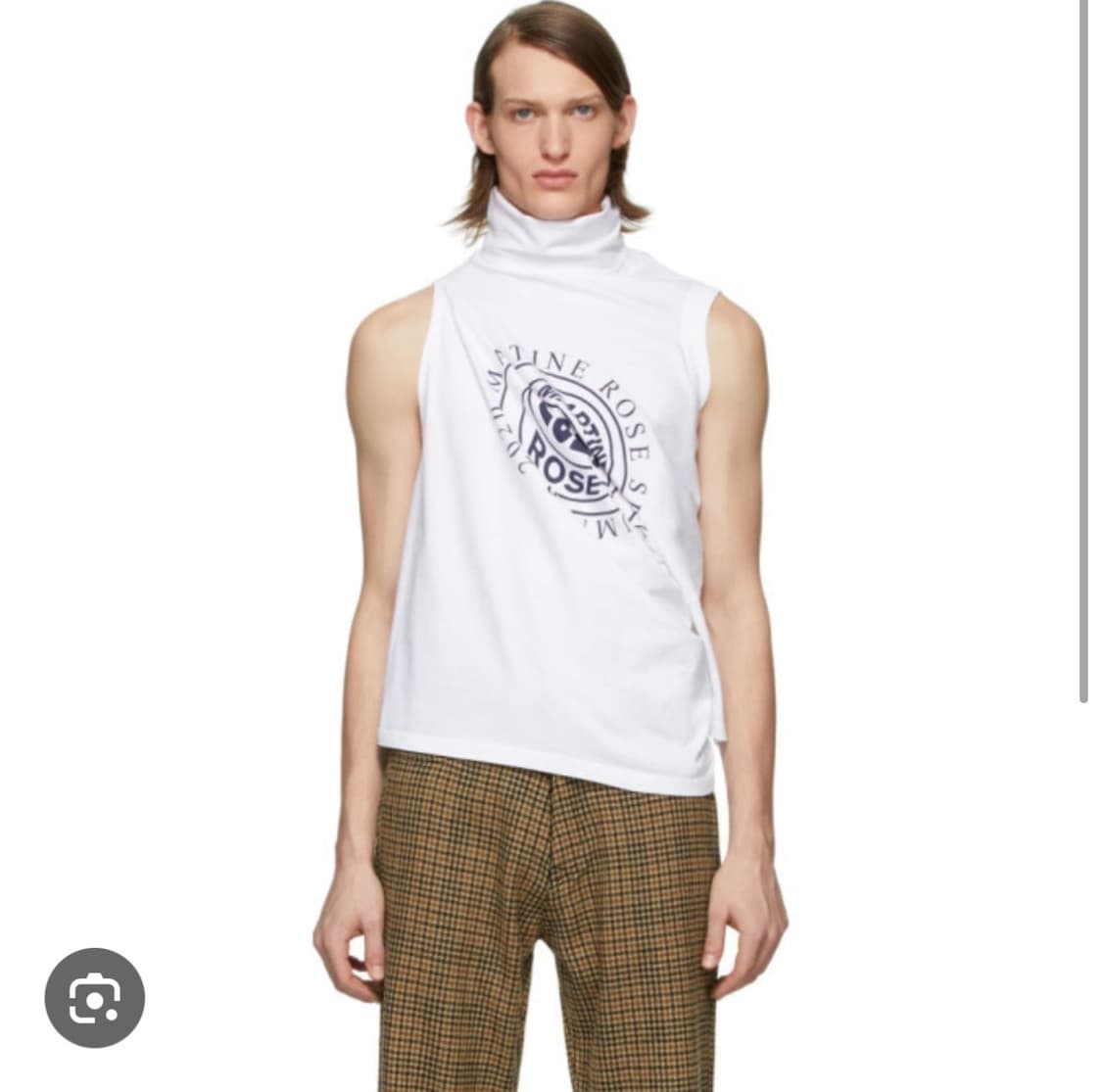 마틴로즈 Martine Rose 투웨이 티셔츠 화이트 남여공용 S 상품이미지3