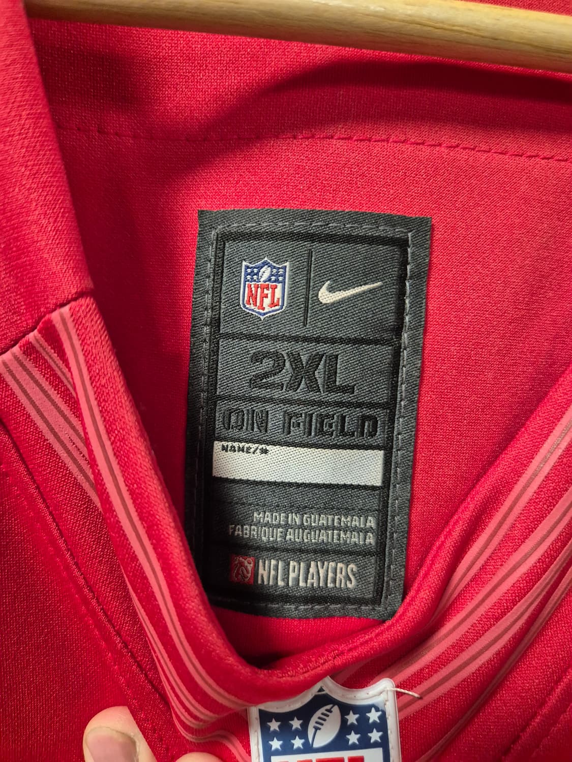 *무료배송*나이키 NFL 49ers Hyde28 유니폼 2XL(상태A급) 상품이미지6