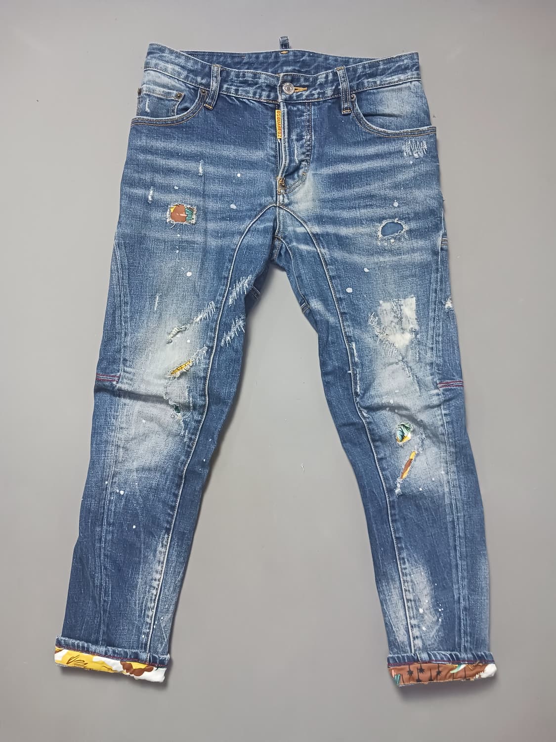 [28] 디스퀘어드2 롤업 타이디바이커진 청바지 상품이미지1