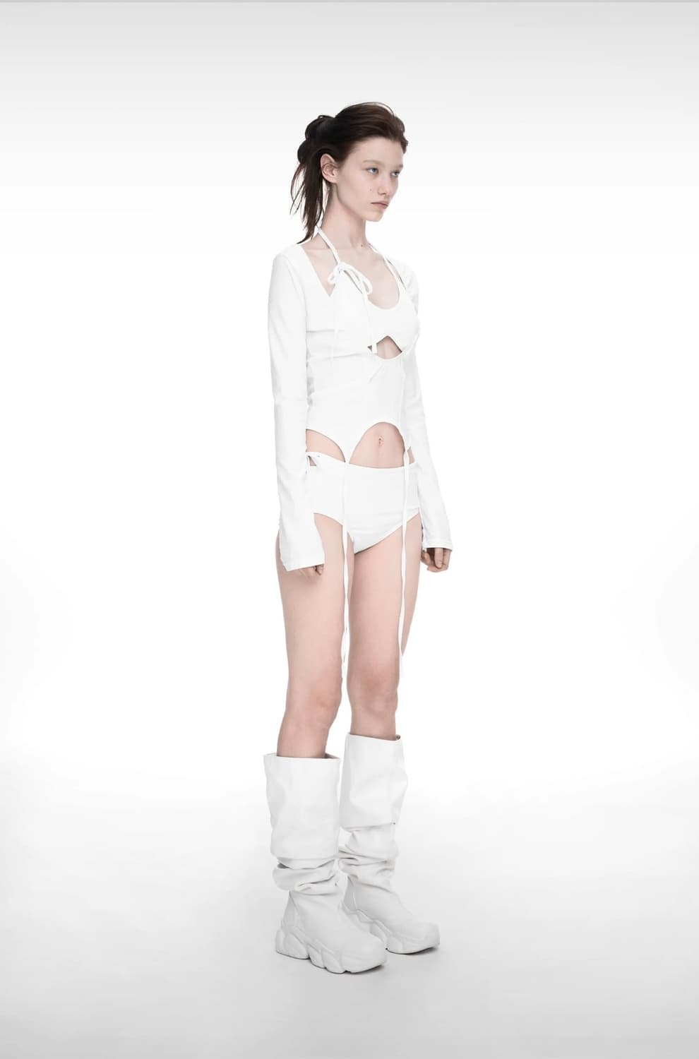 나체 NACHE 수영복 (garter swim suit white) 상품이미지5