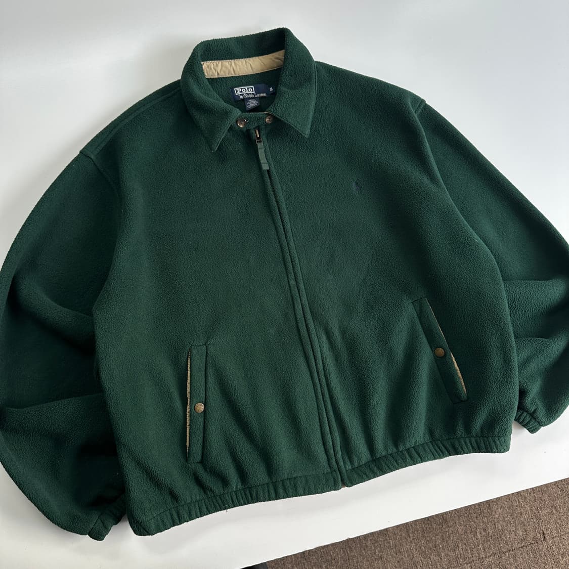 Polo 폴로 랄프로렌 90‘s 딥그린 플리스 블루종 자켓 상품이미지2