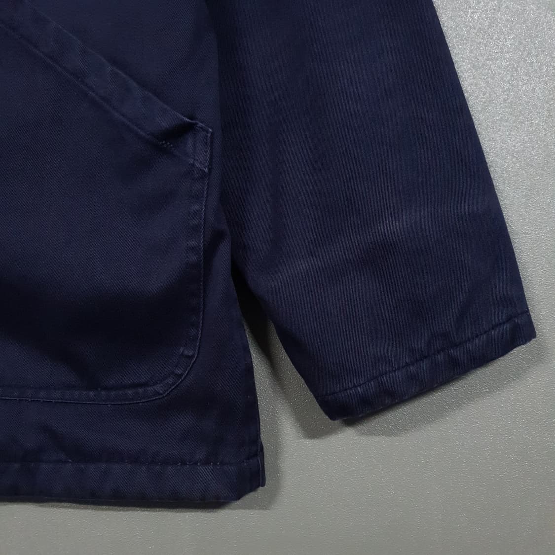 실측 L (100) 디키즈 코듀로이 노바체크 포켓 워크 초어 자켓 네이비 상품이미지3