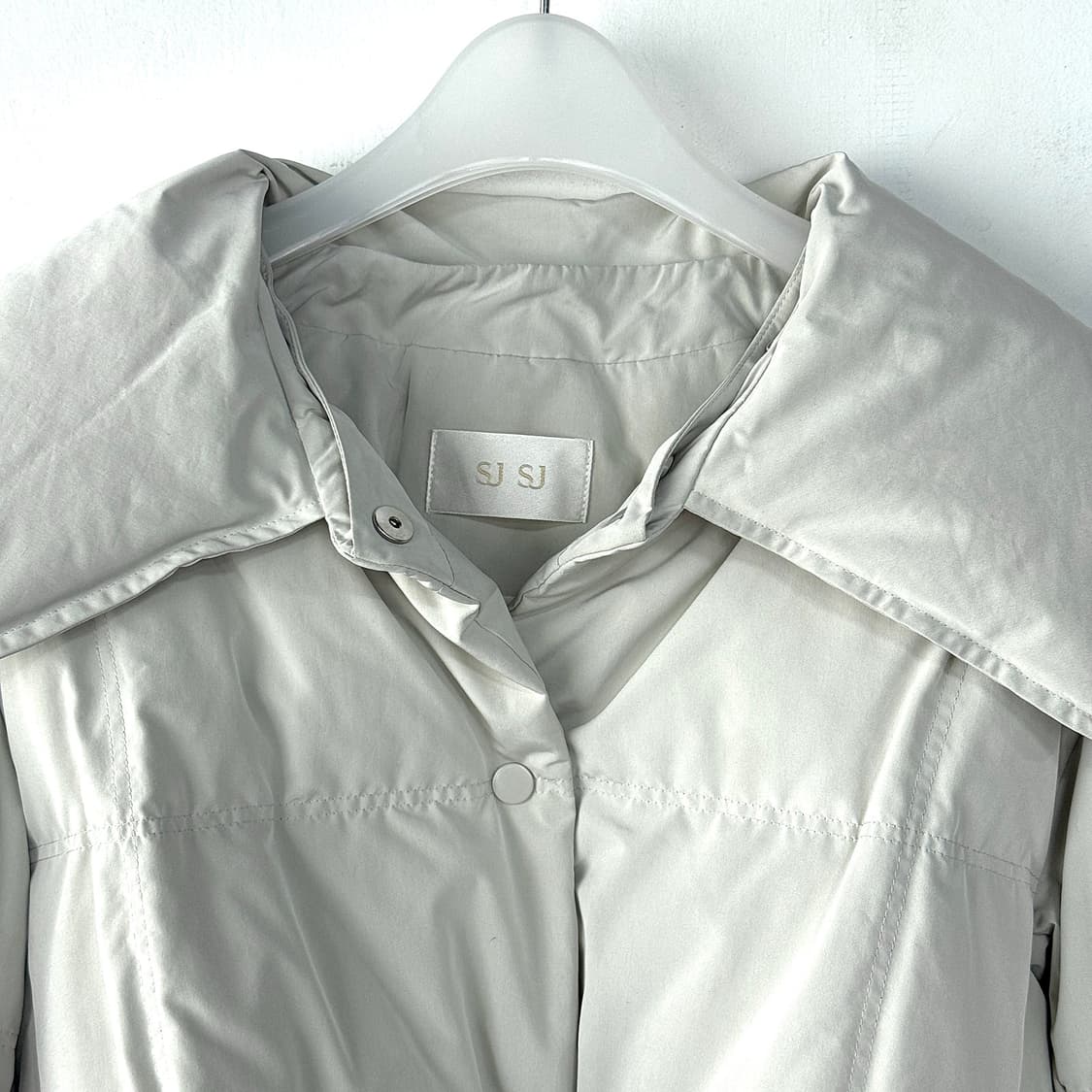 SJSJ 니트 카라 벨티드 구스 패딩 상품이미지3