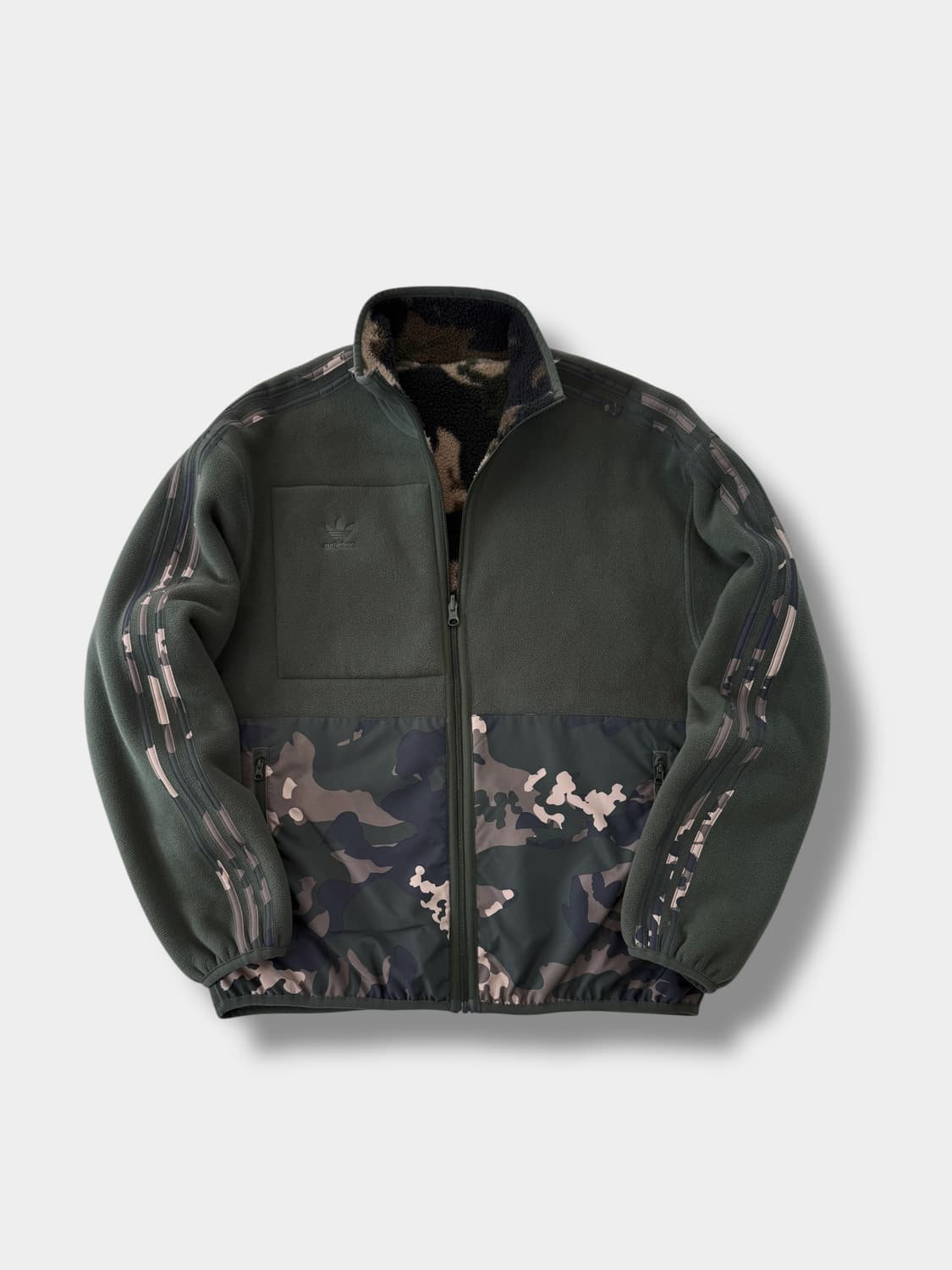 아디다스 오버핏 그래픽 카모 리버서블 양면 플리스 자켓 상품이미지2