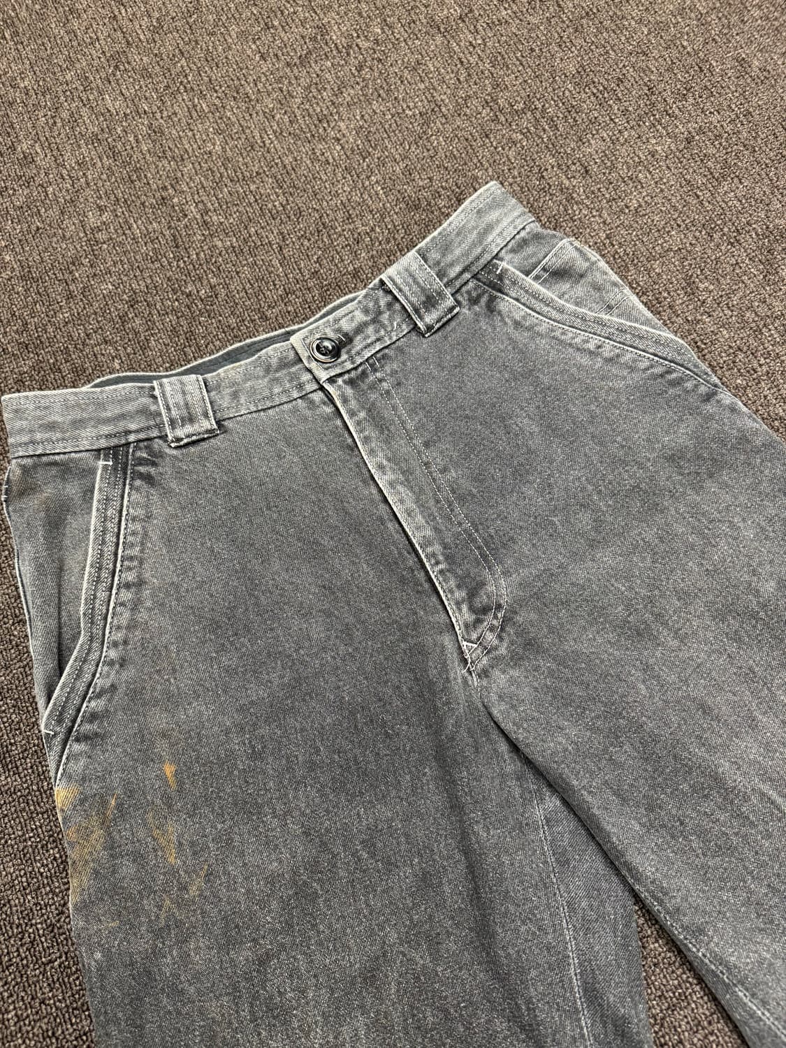 OS)Japanese vintage 포켓 자수 여성 흑청데님 상품이미지5