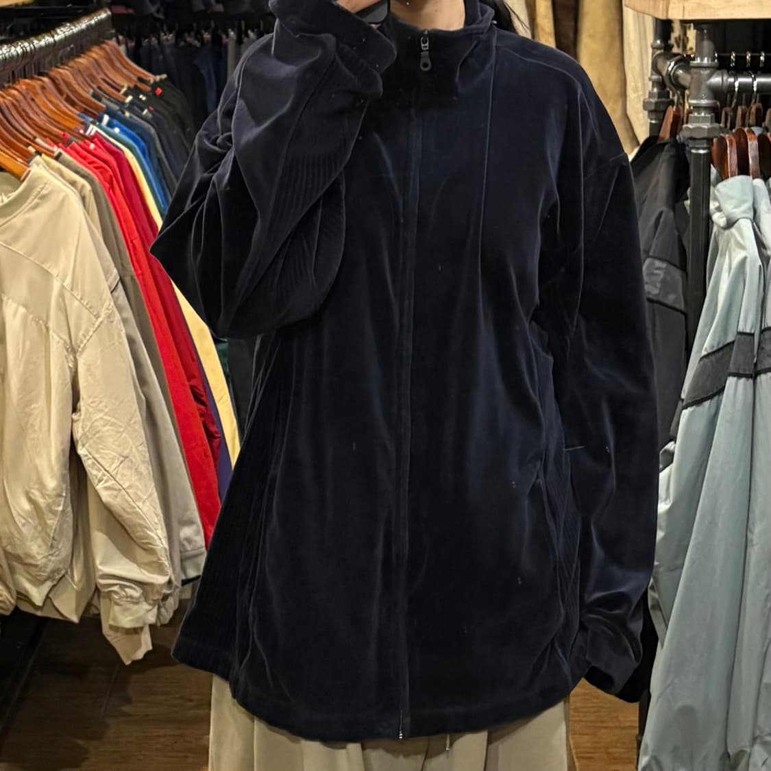 [HI] VTG 벨벳져지 네이비 상품이미지2