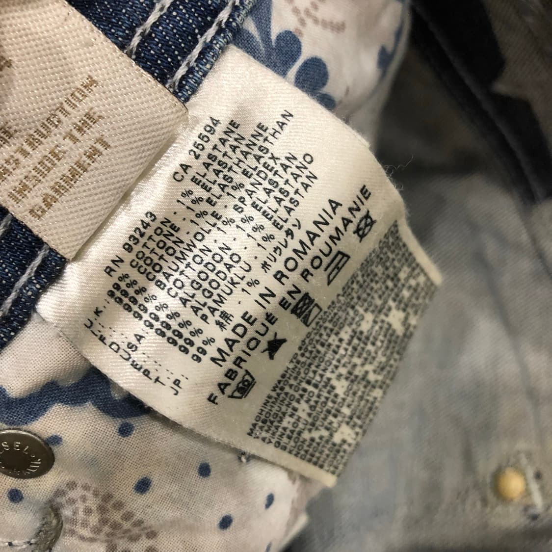 디젤 Darron 워싱 디스 데님 팬츠 상품이미지10