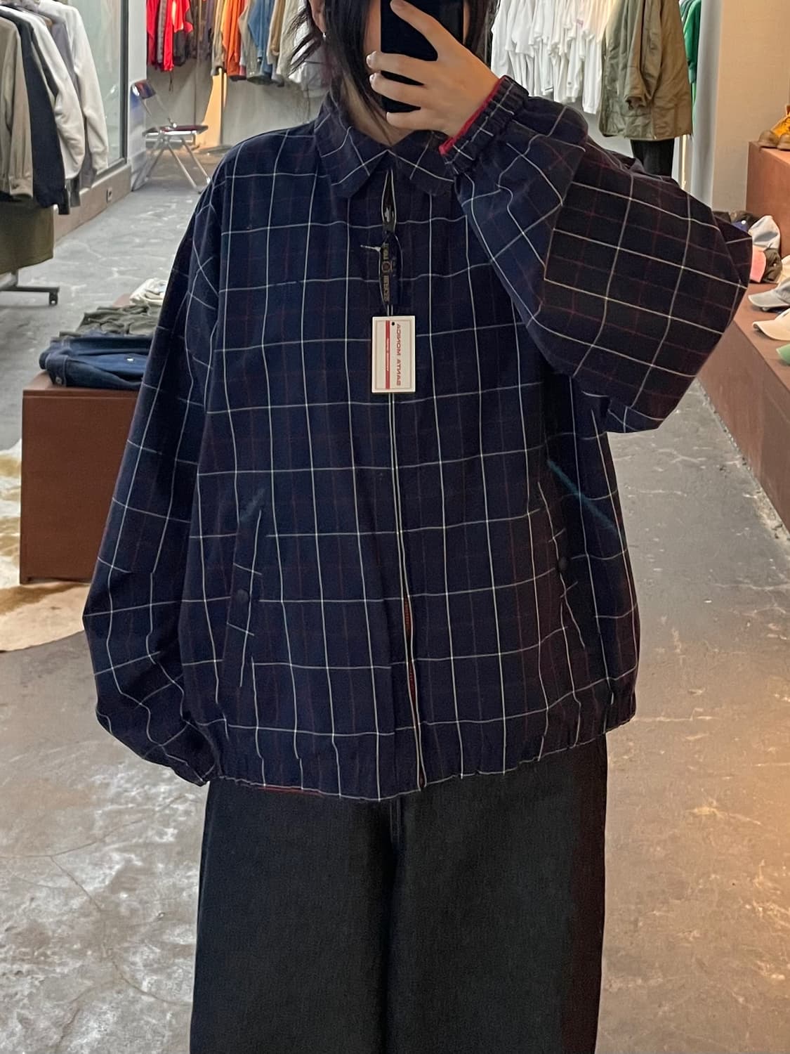 타미 힐피커 네이비 레드 리버시블 봄버 자켓 H2152 상품이미지1