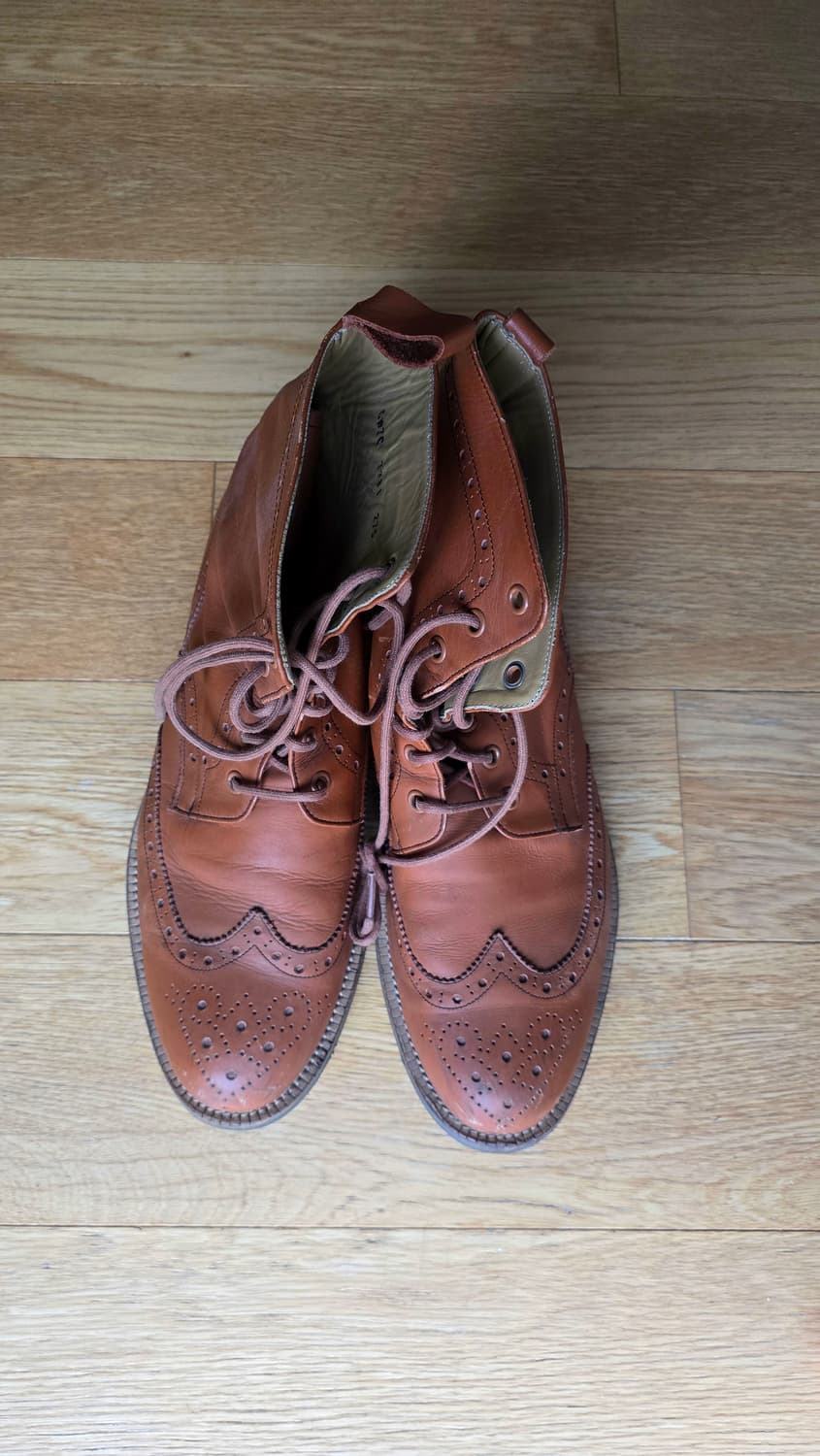 수제 남자 윙팁 부츠 275mm 상품이미지2