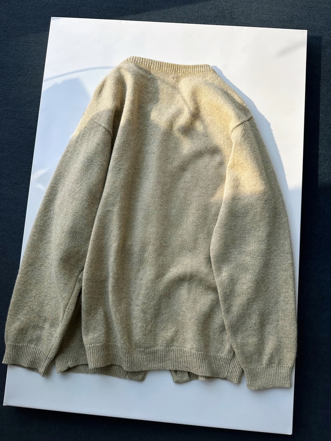Wool crew neck knit cardigan 상품이미지4