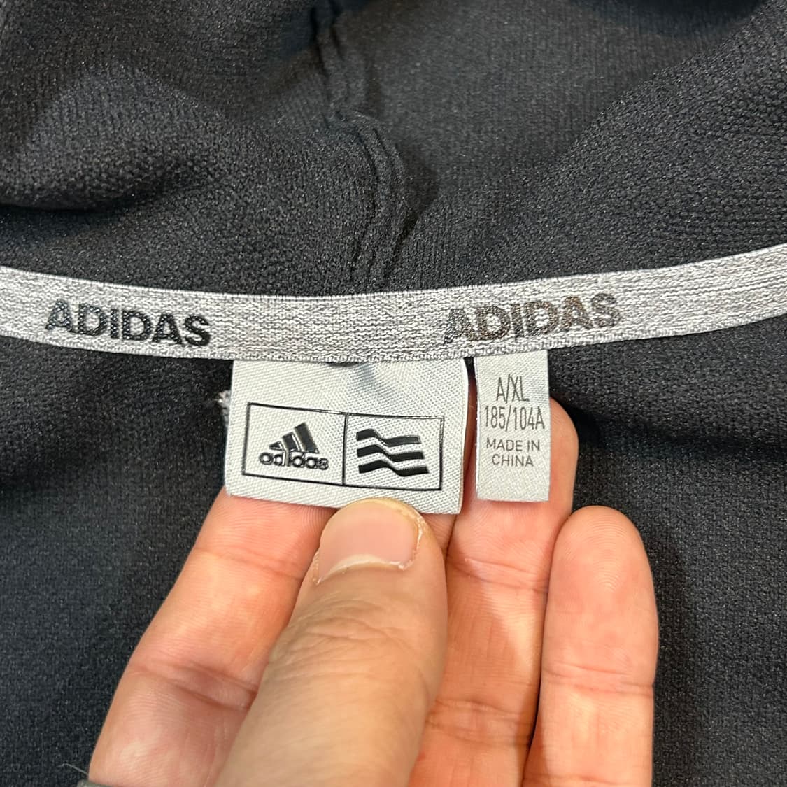 XL) 아디다스 아디제로 니트 후드 집업 블랙 상품이미지8