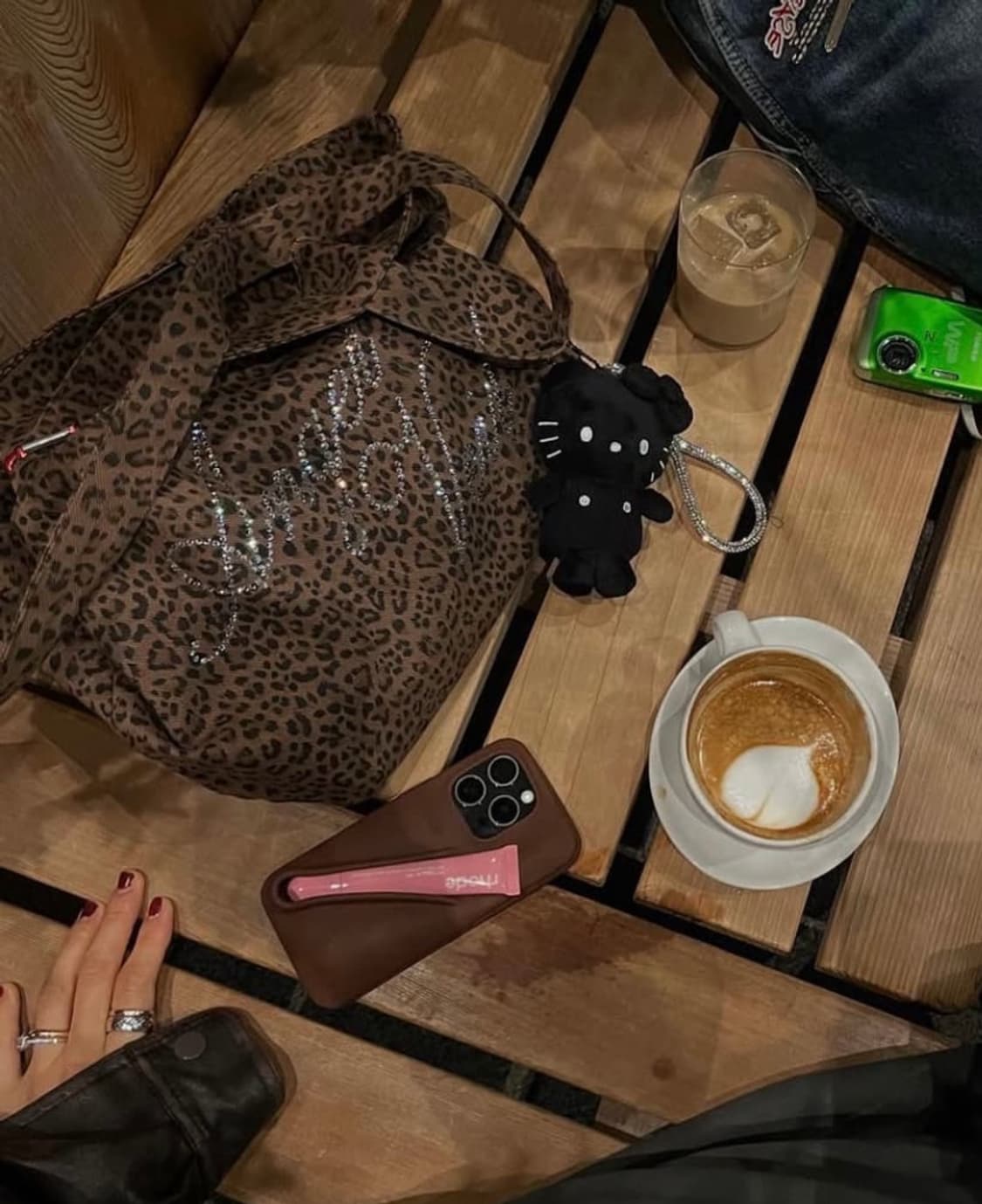 tanger 탠저 레오파드 다이아 숄더백 갸루 가방 상품이미지3