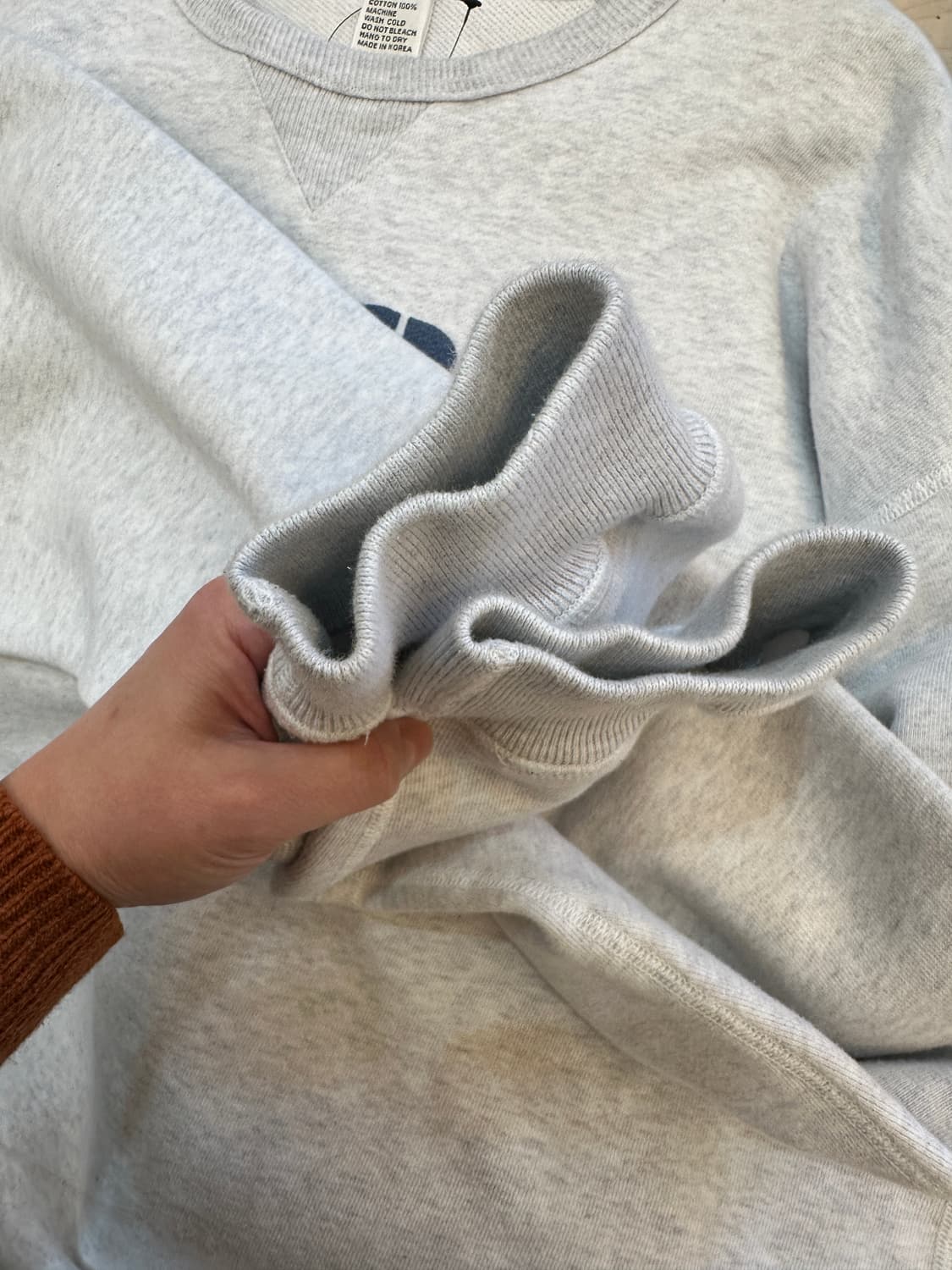 M) 토마스 모어 라이트 그레이 프린팅 맨투맨 티셔츠 상품이미지8