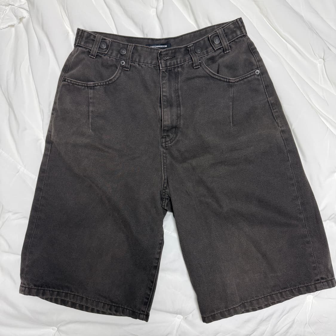 해칭룸 데님쇼츠 2사이즈 브라운 상품이미지1