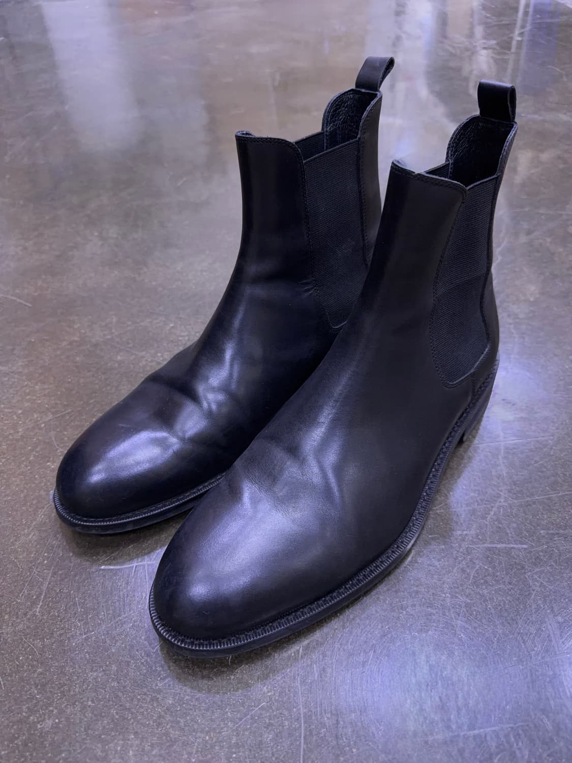 무신사스탠다드 플레인 첼시부츠 블랙 280 상품이미지1