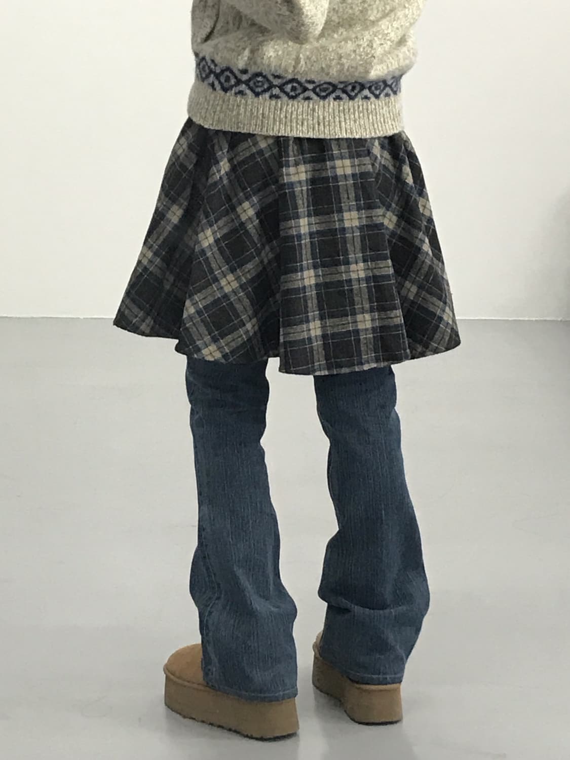 Jpn Checked Mini Skirts 상품이미지2