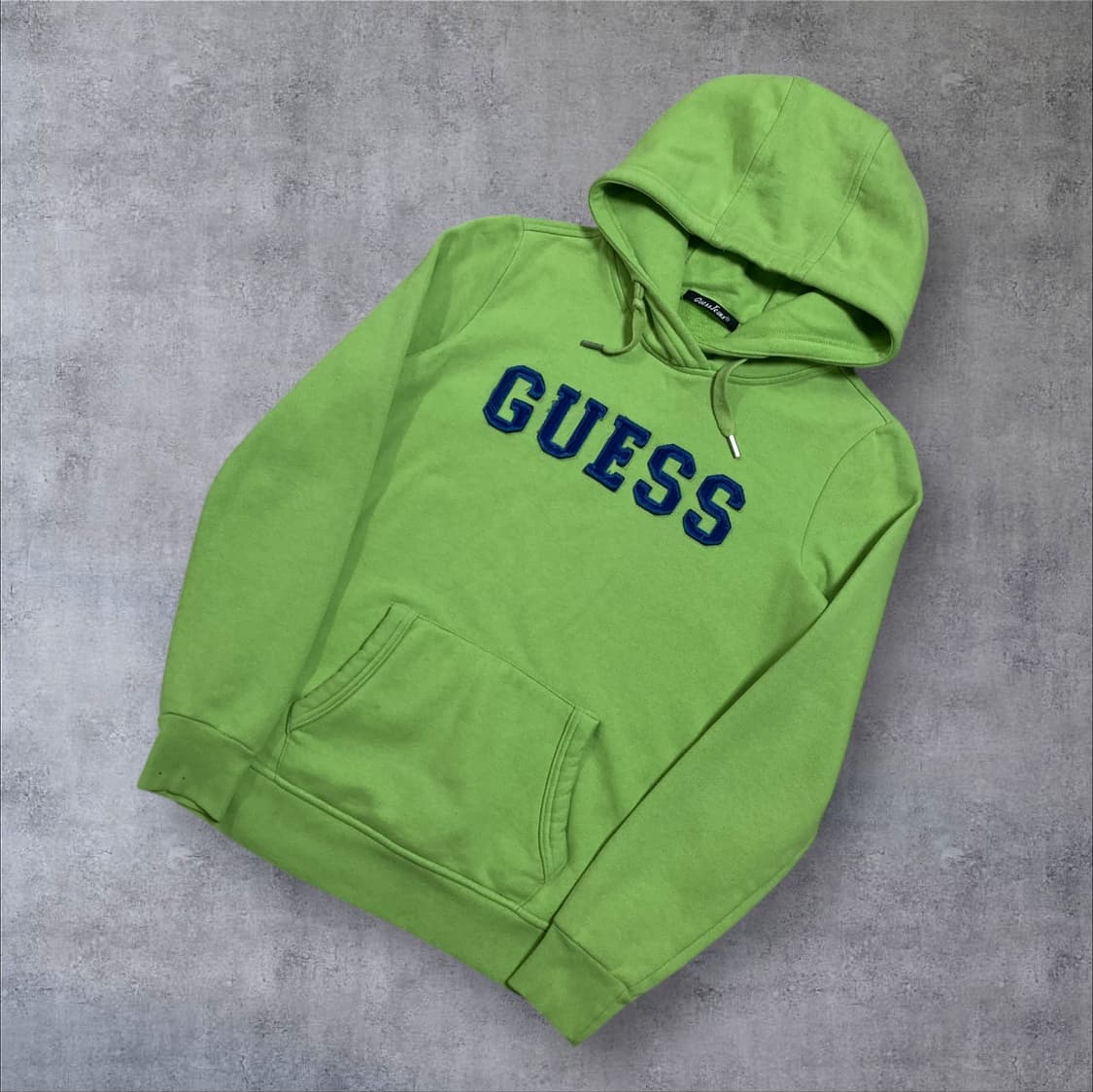 게스 y2k 스펠아웃 라이트 그린 후드티 상품이미지1