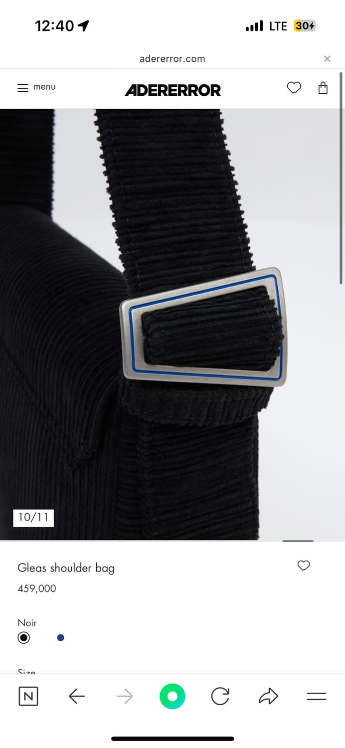 아더에러 코듀로이 가방 상품이미지9